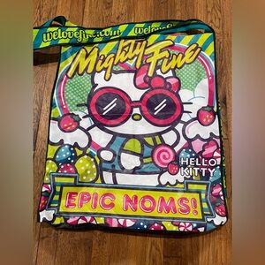 Hello Kitty bright pink and lime graphic big tote